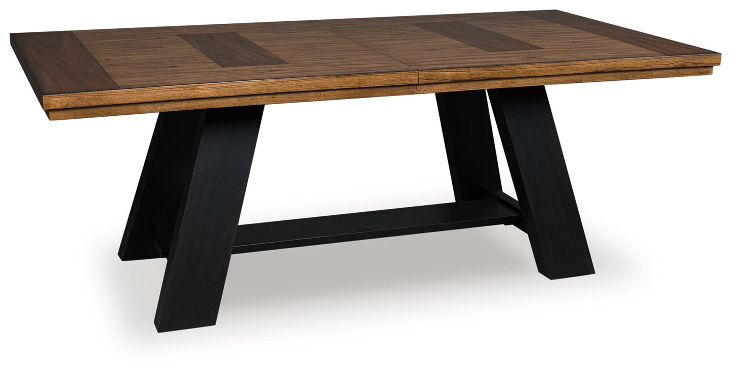 Chadworth - Brown / Black - Dining Extension Table