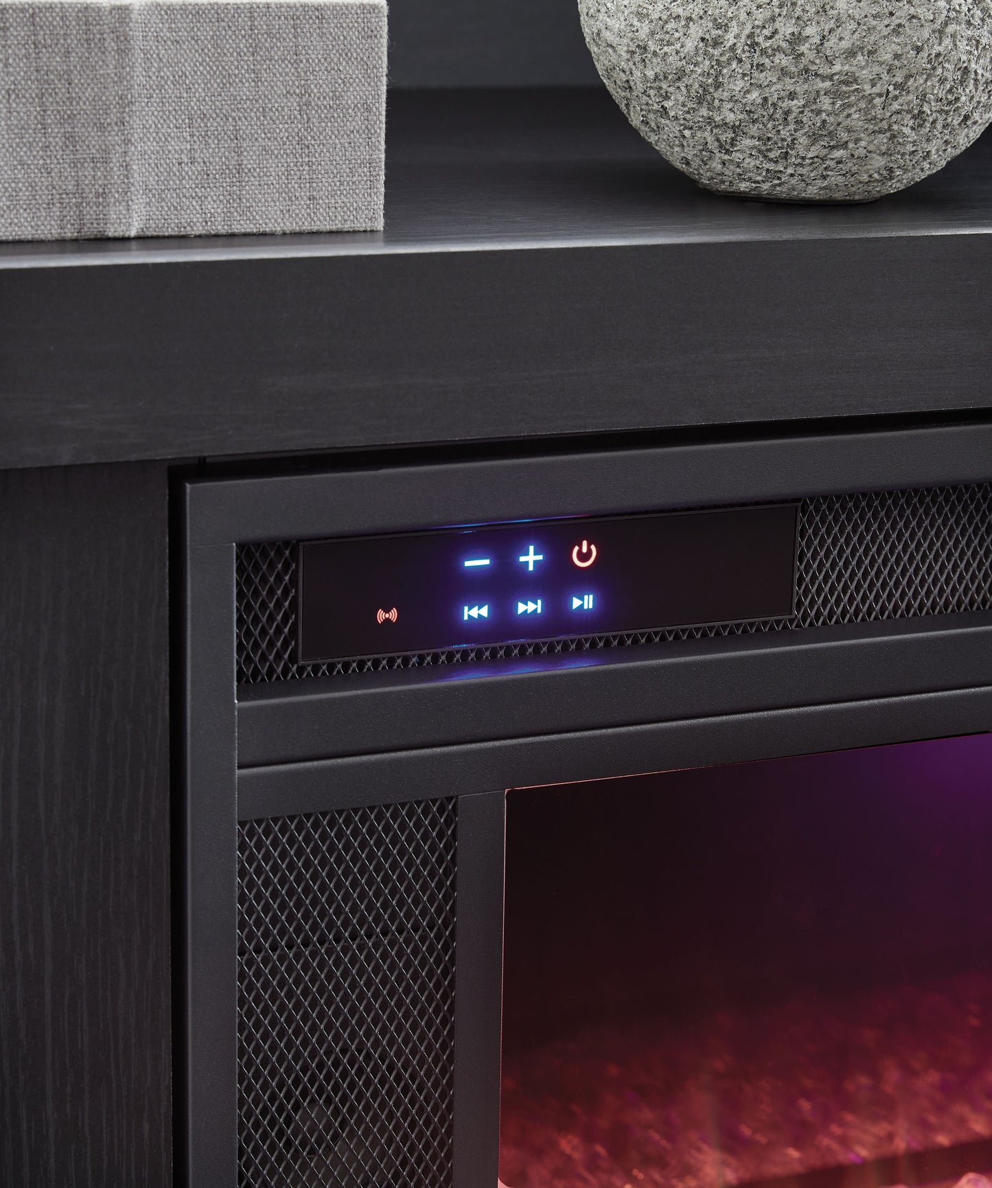 Entertainment Accessories - Fireplace Insert - Black