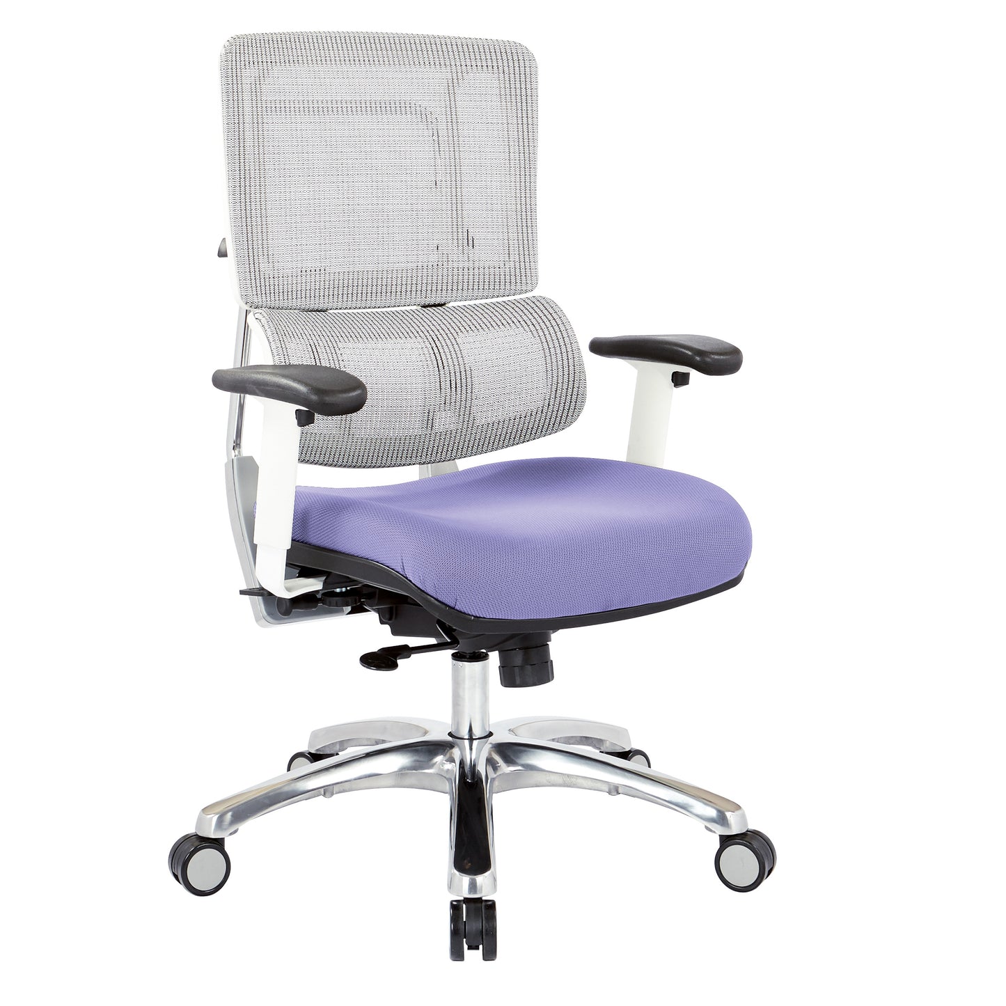 White Vertical Mesh Chair