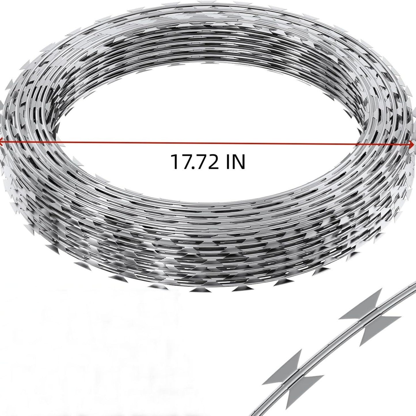 Galvanized Barbed Wire Fence Roll, Security Fencing With Sharp Razor Edges