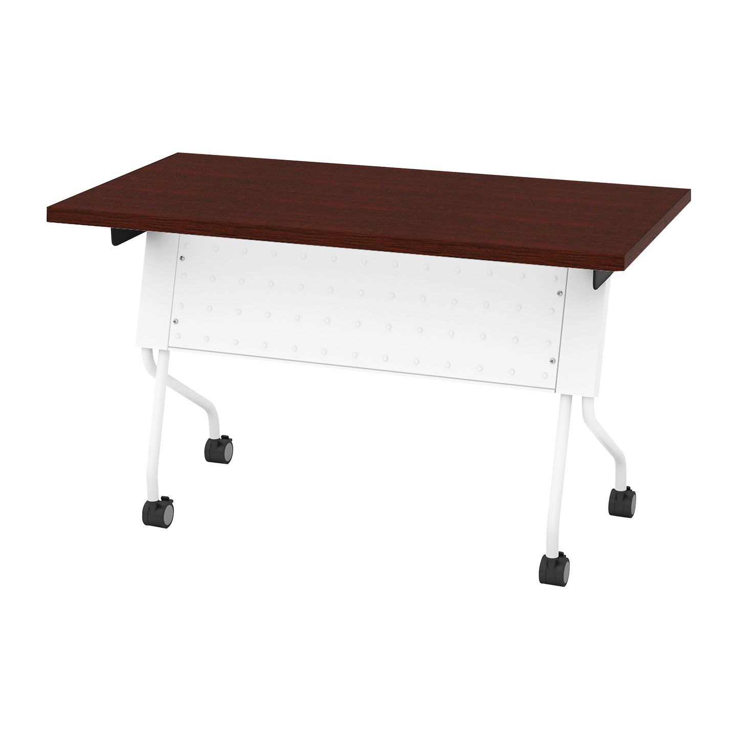4' White Frame with Mahogany Top