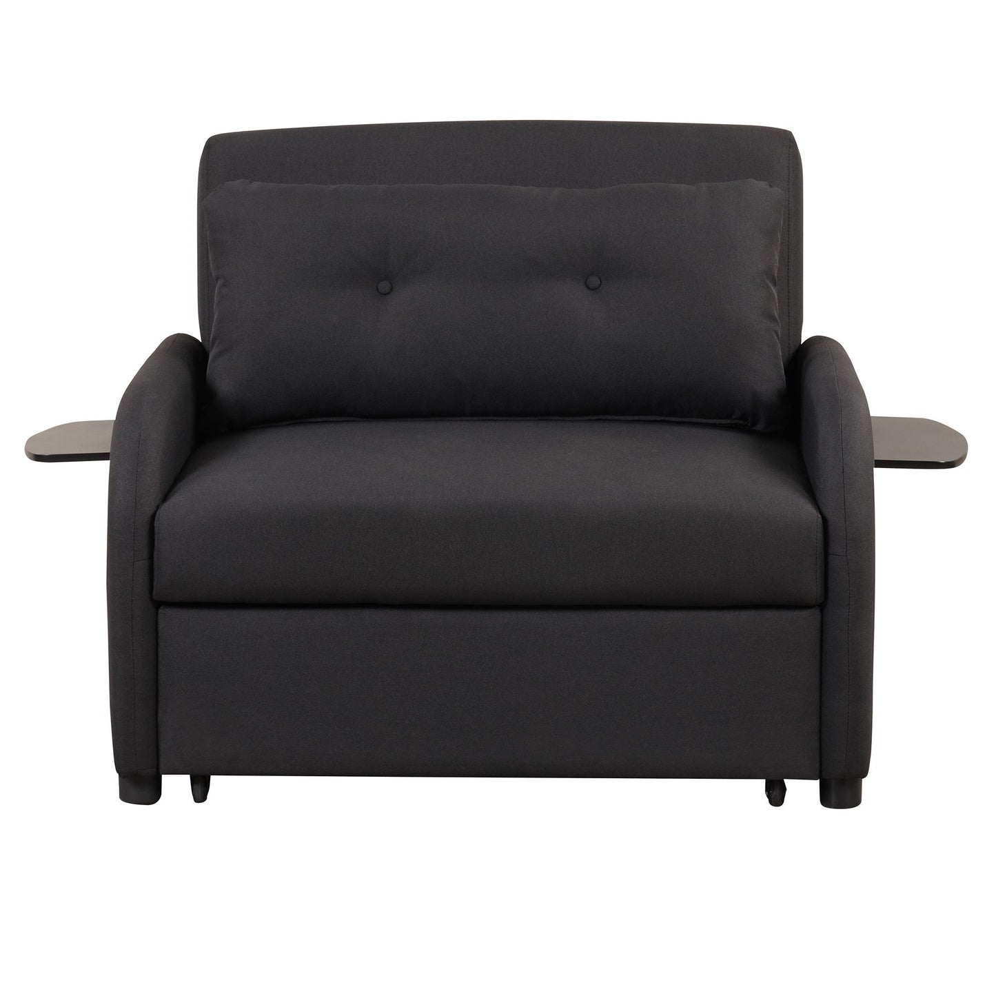 Versatile Pull Out Sofa Sleeper 3 In 1 With Wing Table & USB Charge, Compact Design
