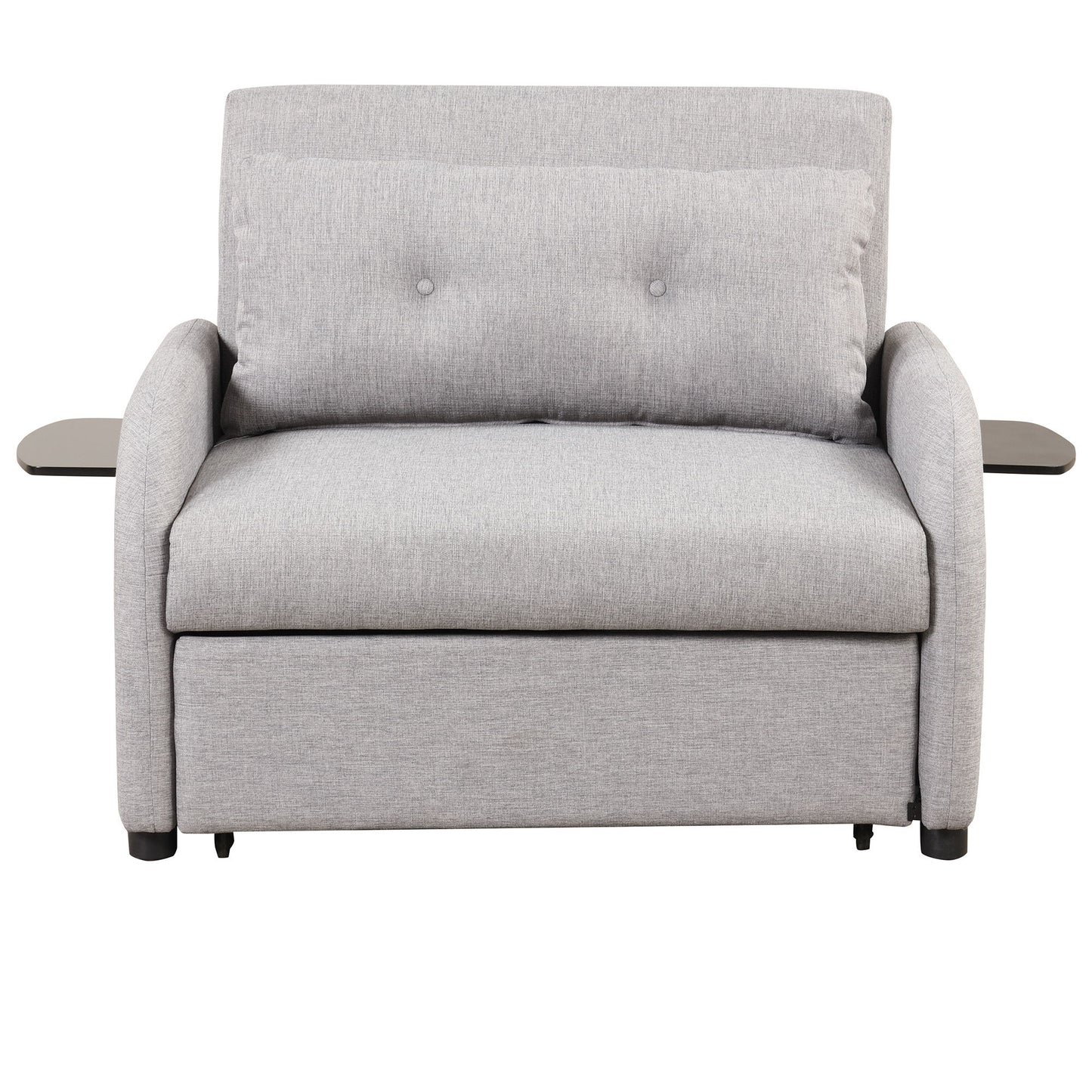 Versatile Pull Out Sofa Sleeper 3 In 1 With Wing Table & USB Charge, Compact Design