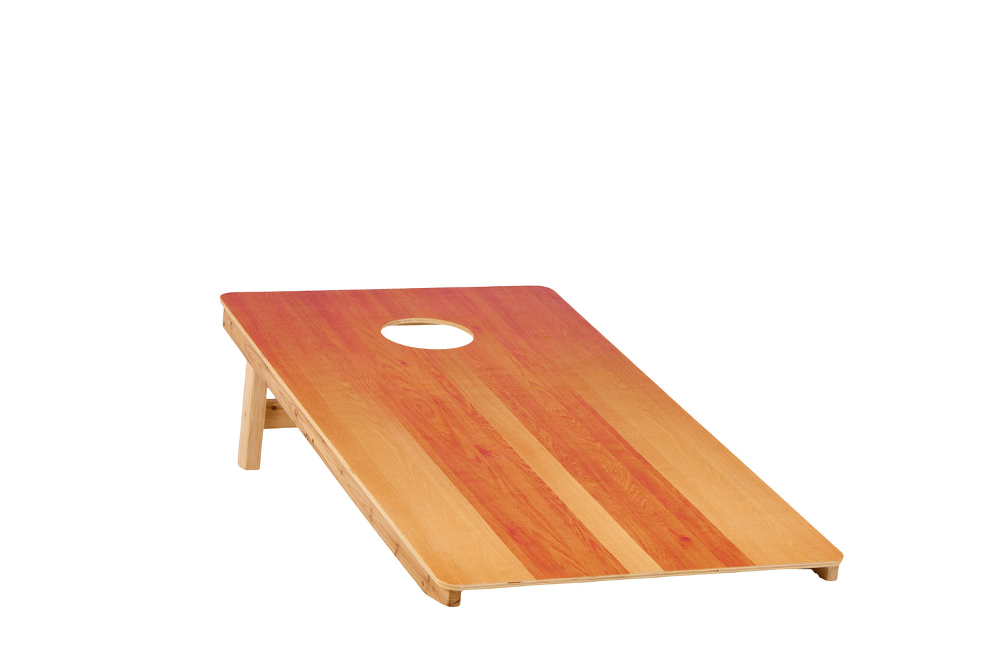 4X2 Ft Large Size Cornhole Board (Set of 2), Outdoor Game Board Set With 8 Bean Bags, Perfect For Lawn, Backyard, Beach, Park - Golden / Light Brown
