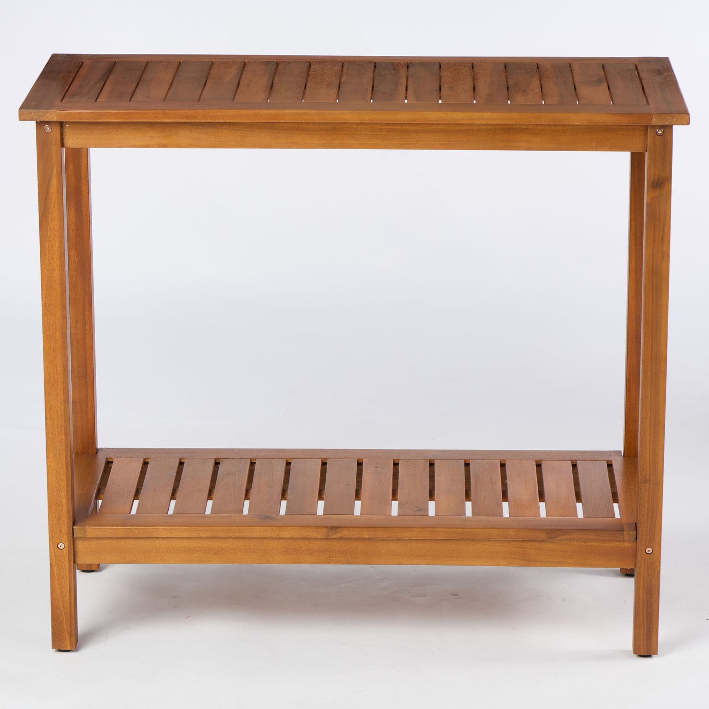 Workstation For Garden Balcony Garage, Acacia Console Potting Table