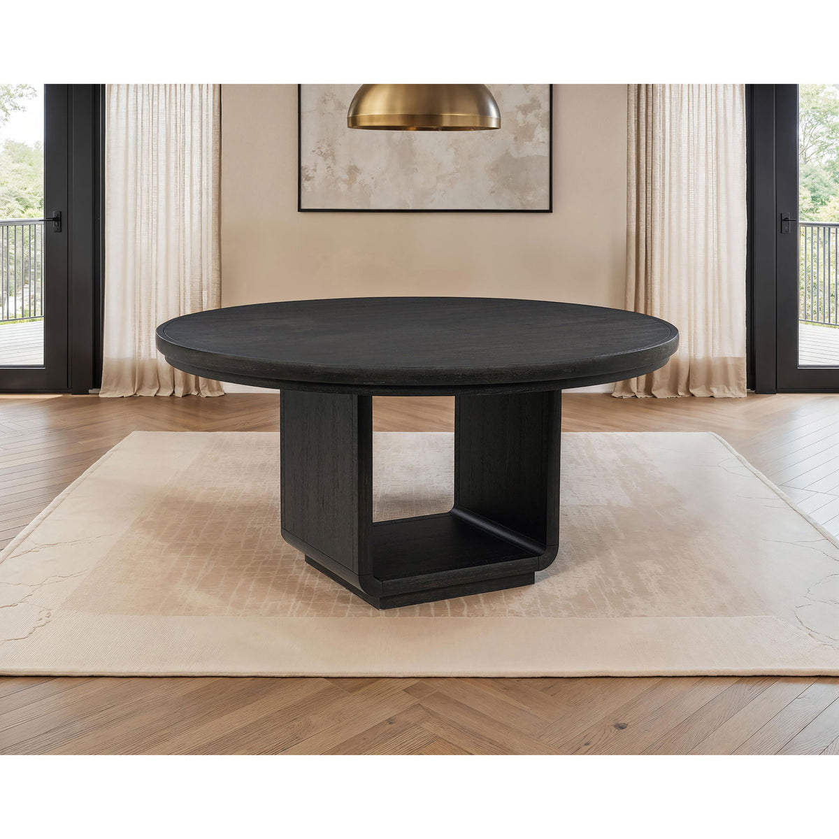 Bangor - Round Dining Table - Black