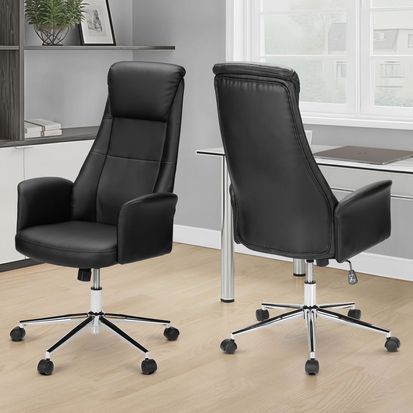 Office Chair With Adjustable Height - Black