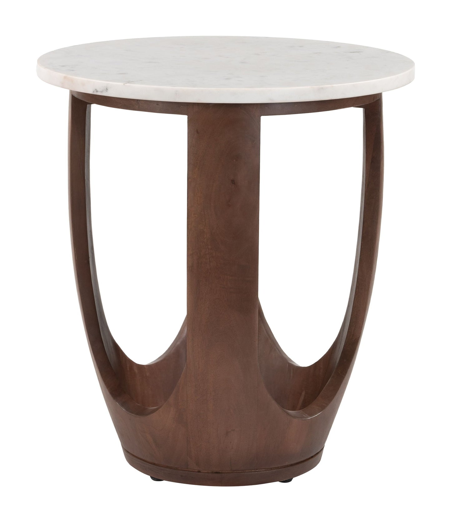 Vaan - Side Table - White / Walnut