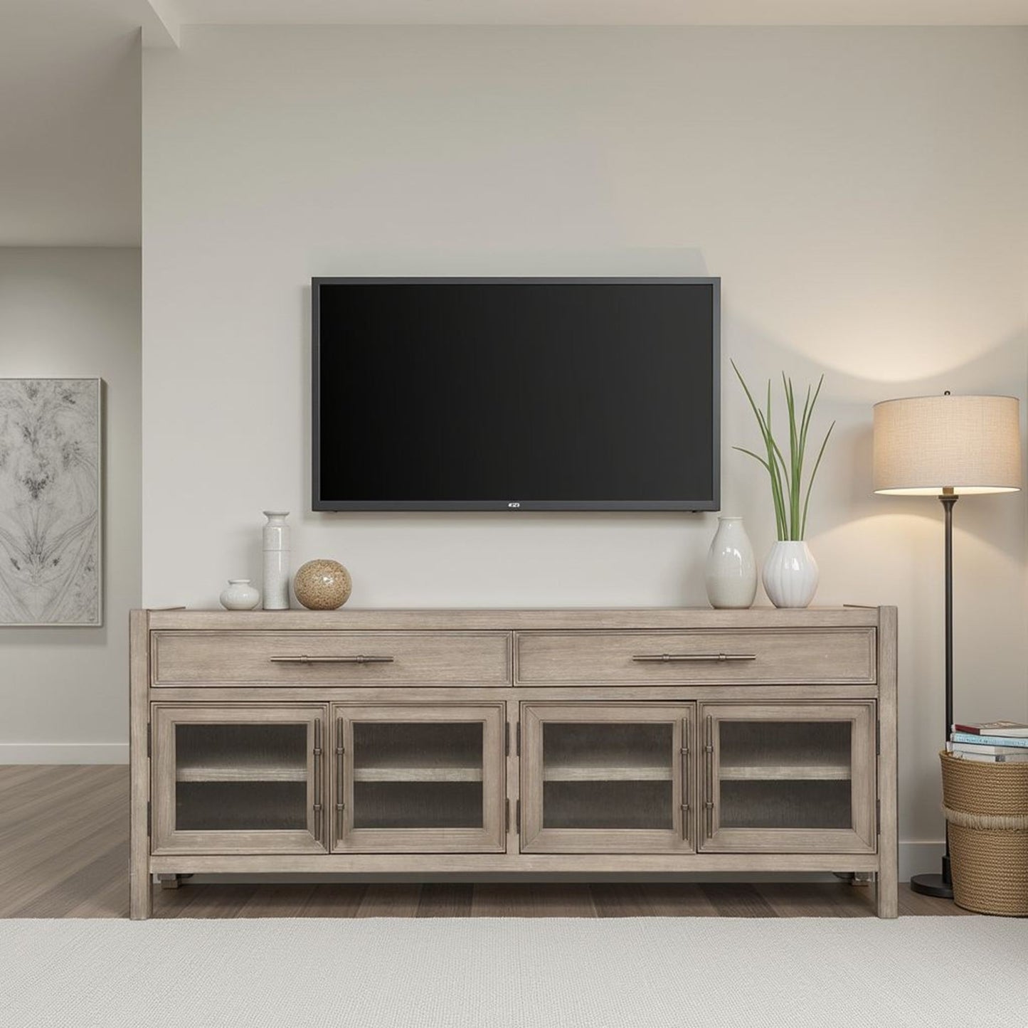 Cypress Lane - TV Stand Console - White Oak