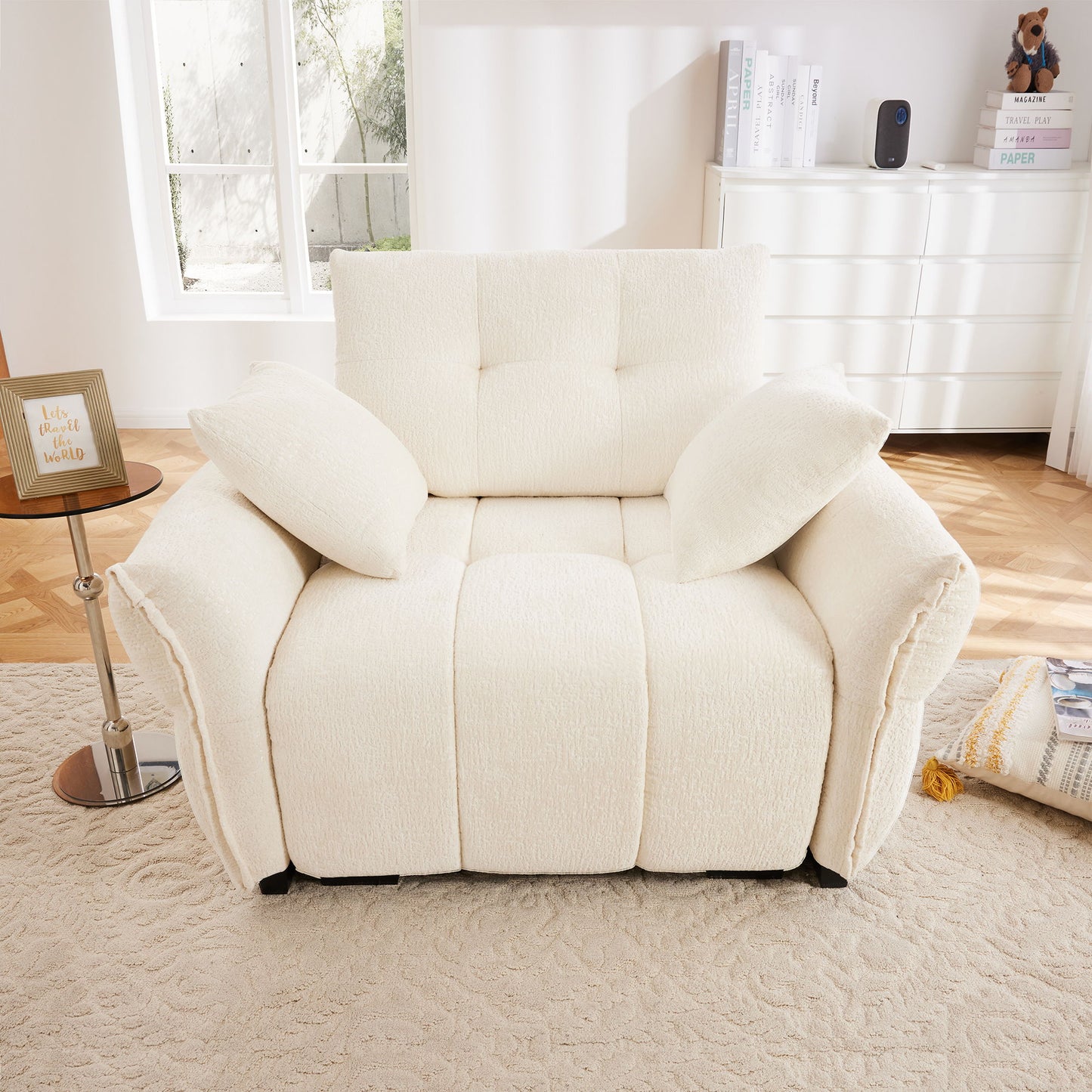 Modern Ergonomic Single Seater Sofa With High Resilience Cushions