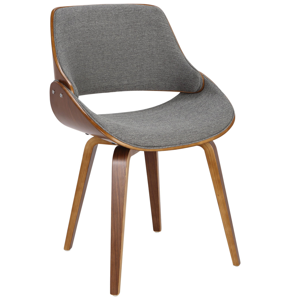 Fabrizzi - Mid-Century Modern Dining / Chair (Set of 2) - Gray