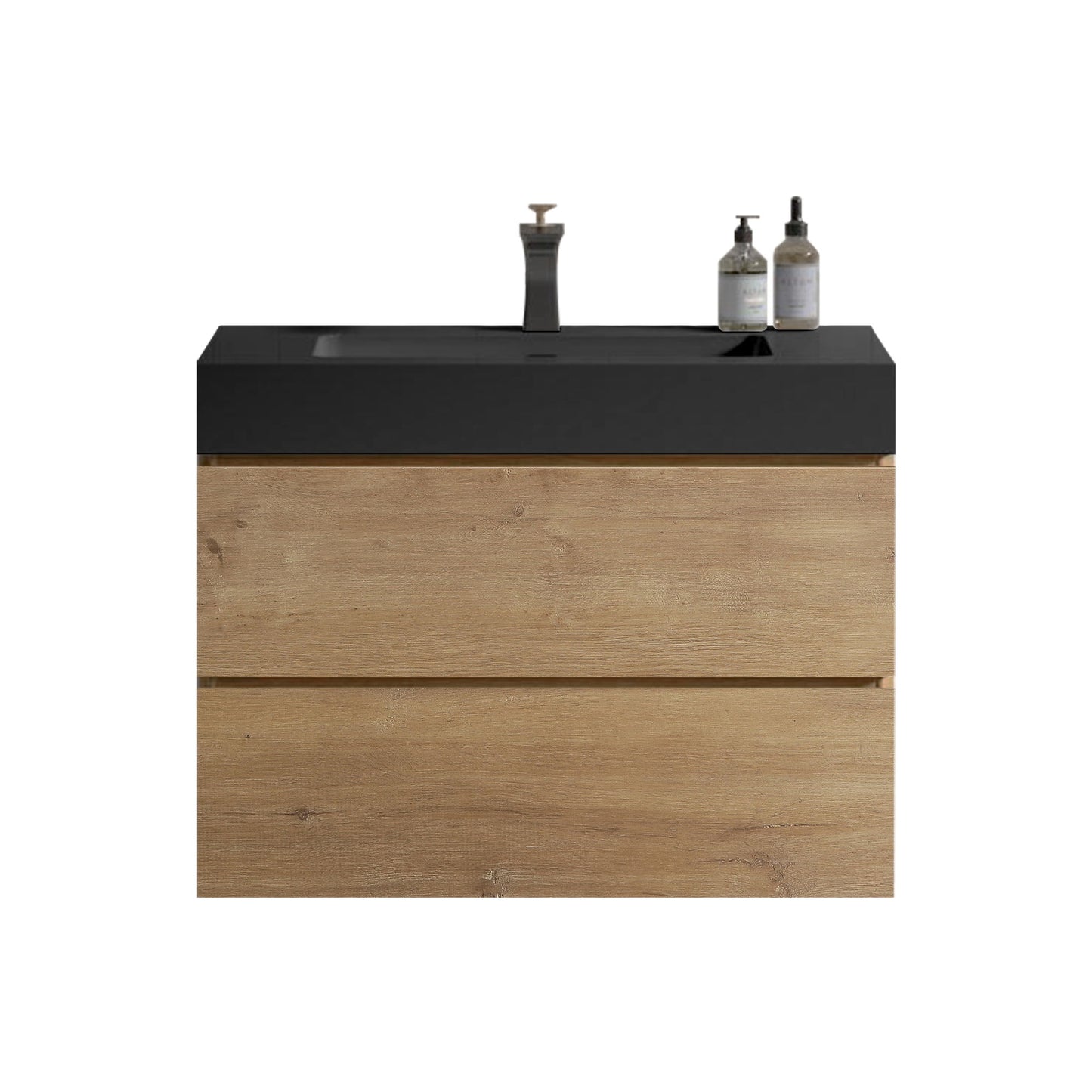 Alice - Bathroom Vanity With Sink, Large Storage, Wall Mounted
