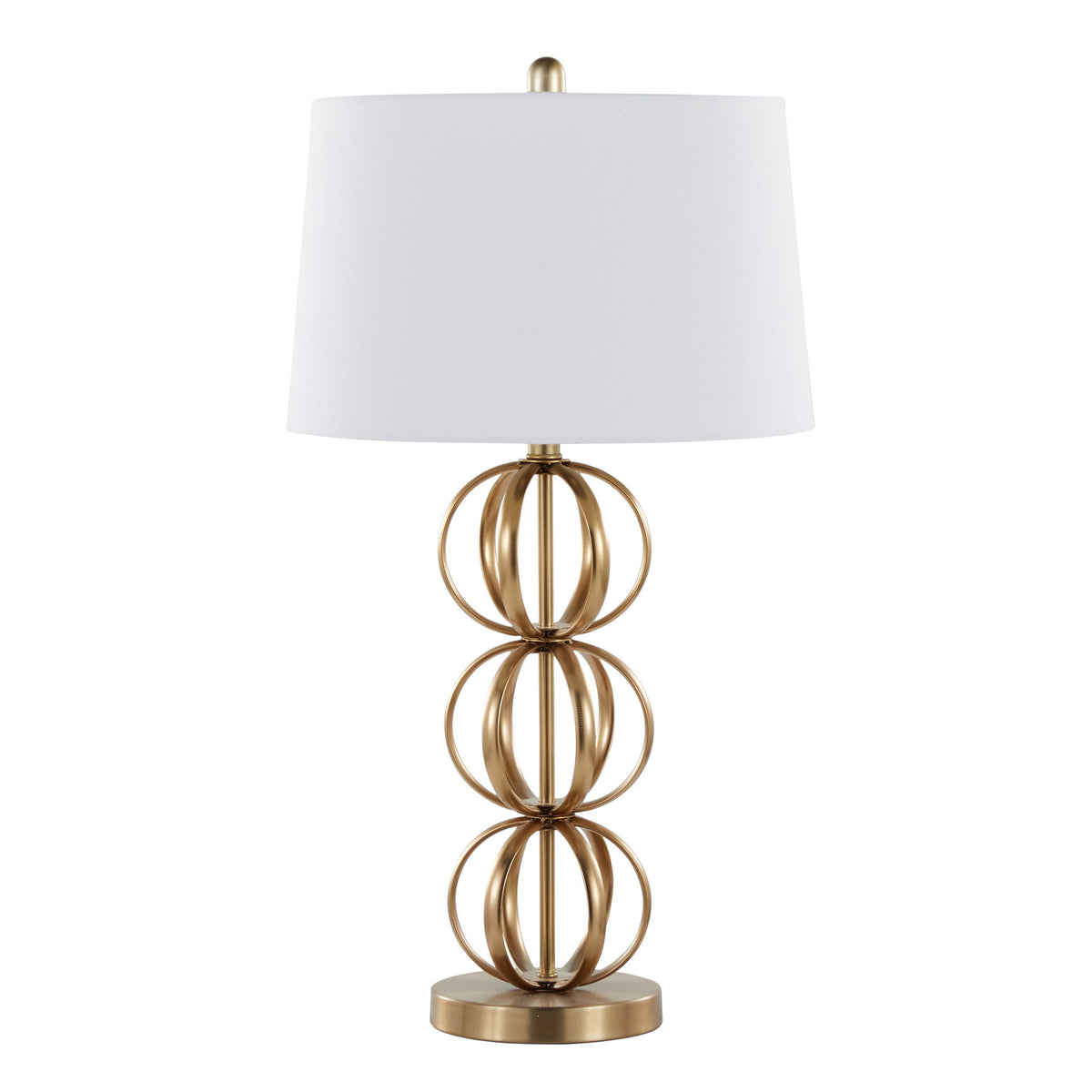 Linx - Contemporary Table Lamp (Set of 2) - Gold / White