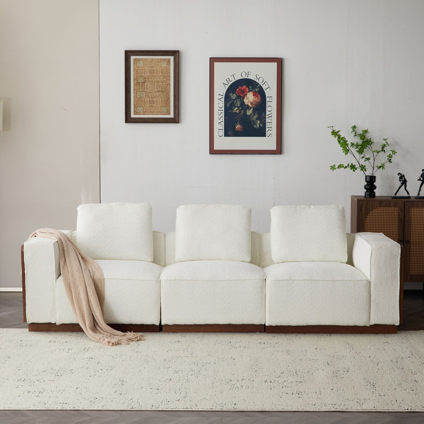 Chita - Modular Sectional Sofa, 3 Seater - Beige
