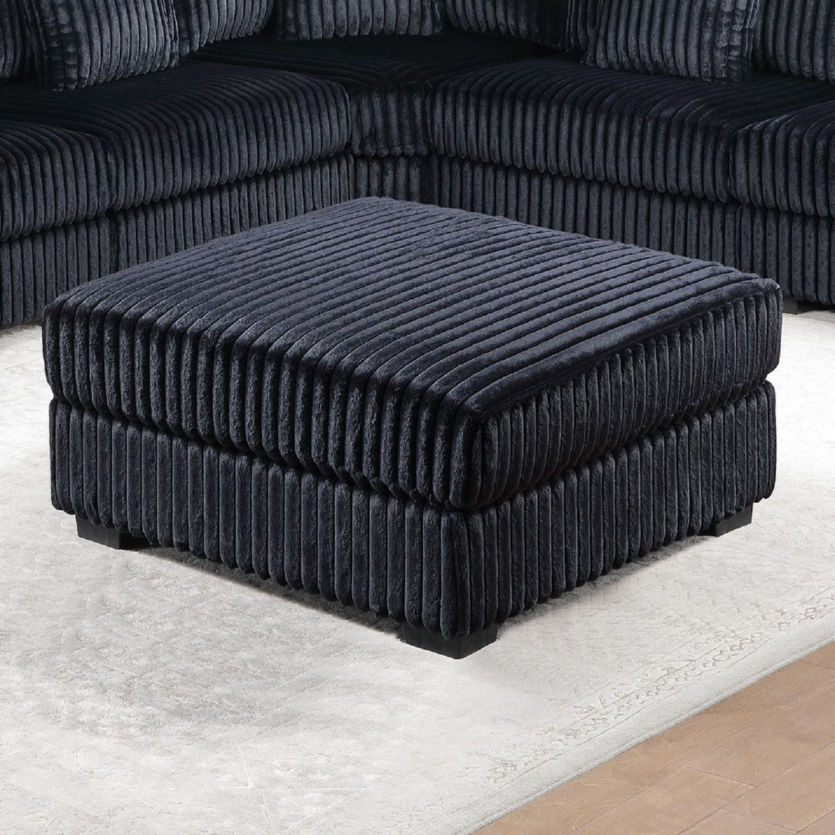 Contemporary Soft Upholstered Ottoman