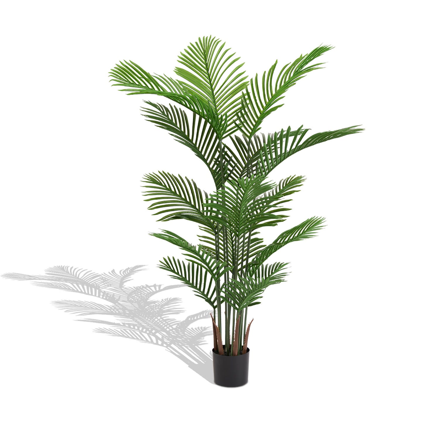 Simulate Plastic Flower Boxes With Leaves For Outdoor Home Decor (Set of 2) - Green