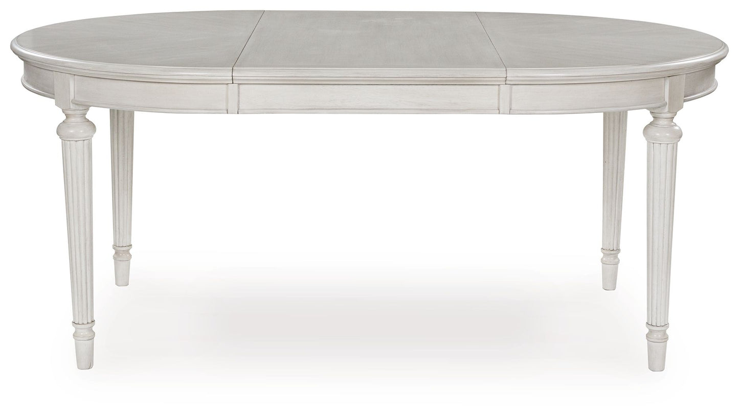 Montelaine - Oval Dining Room Extension Table - Antique White