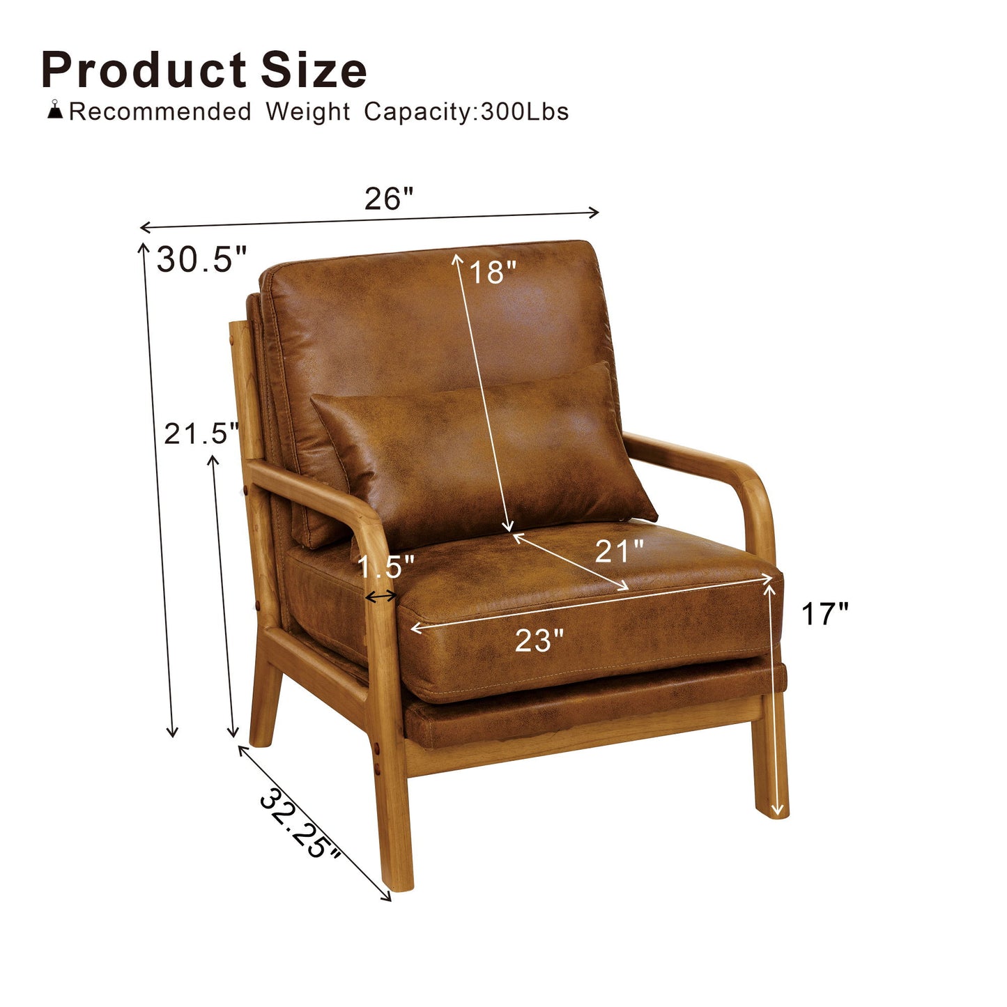 Lounge Chair - Light Brown