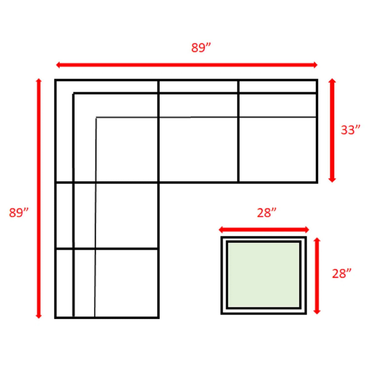 Patio Set With Cushions, 4 Piece, Rustproof - Gray Mix