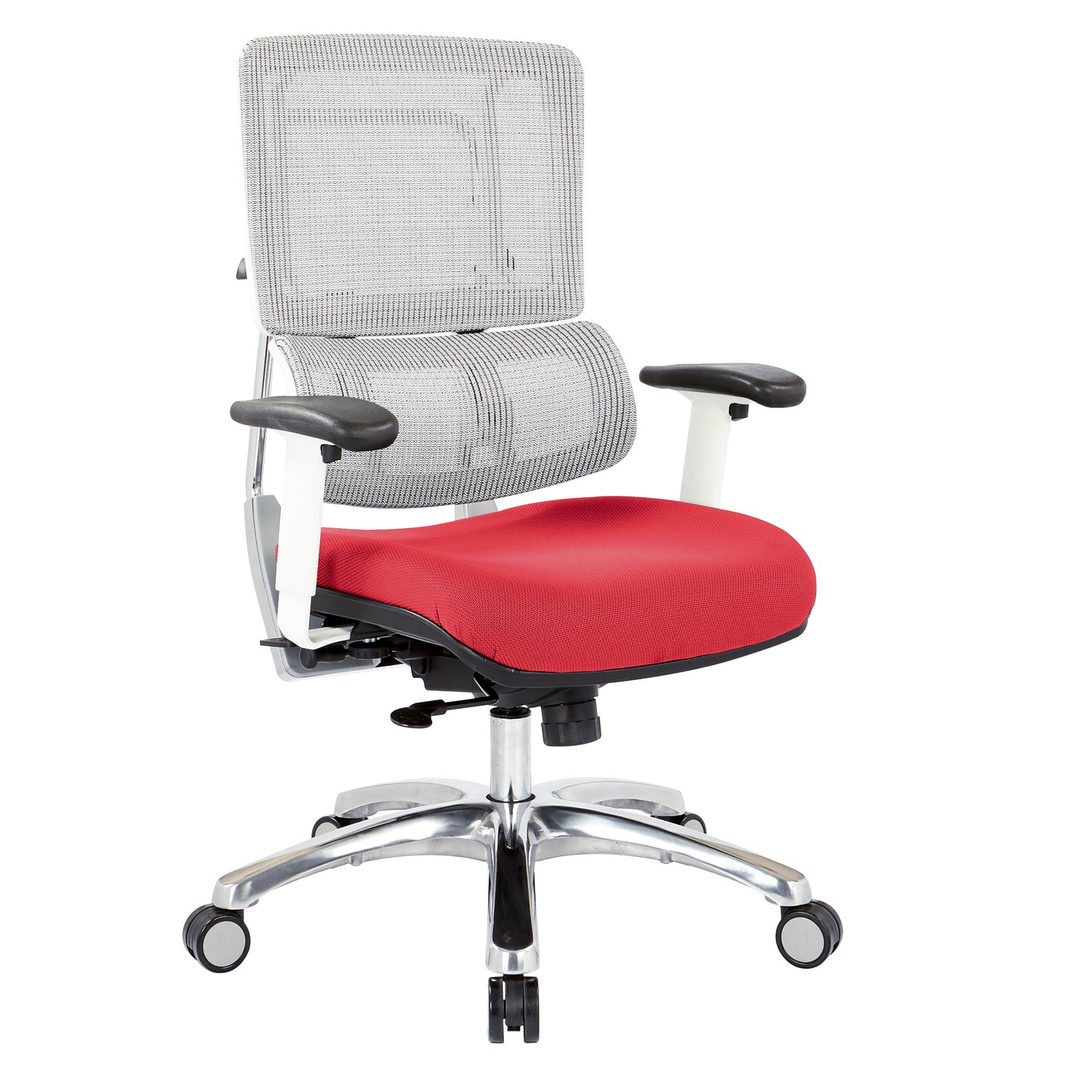White Vertical Mesh Chair