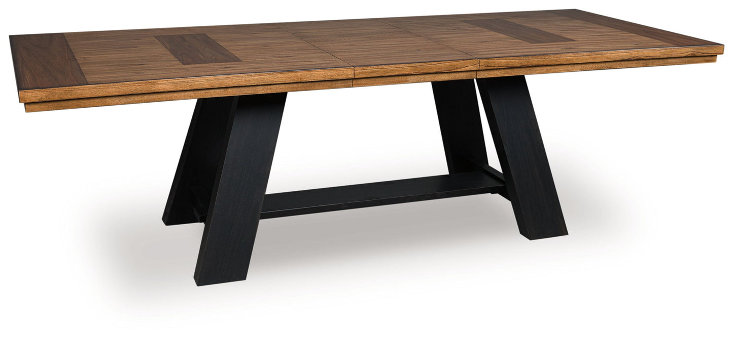 Chadworth - Brown / Black - Dining Extension Table