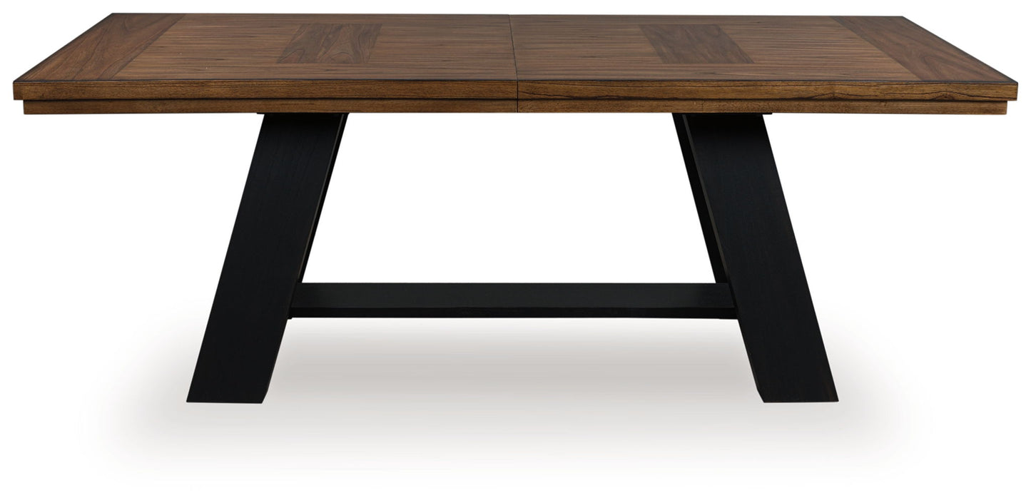 Chadworth - Brown / Black - Dining Extension Table