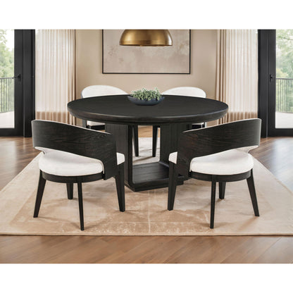 Bangor - Round Dining Table Set With Arm Chairs