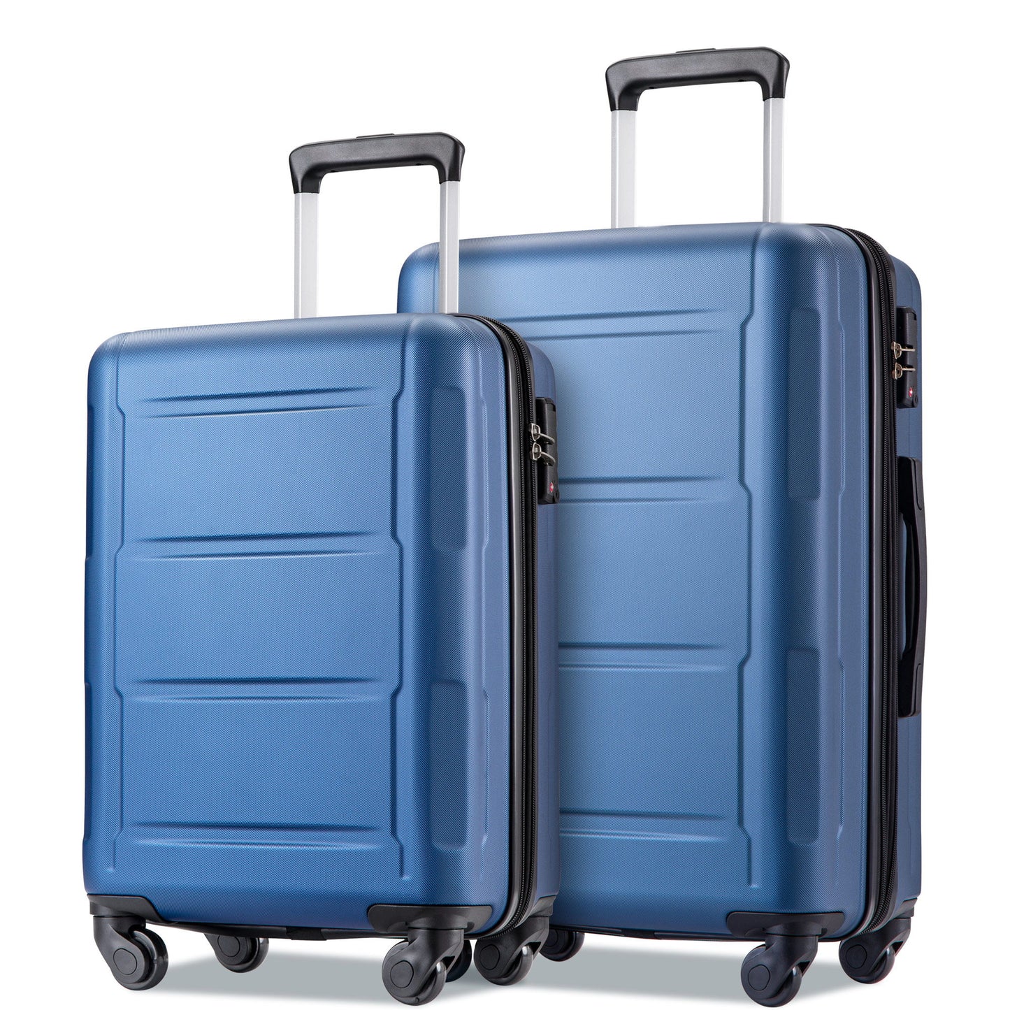 Expanable Spinner Wheel 2 Piece Luggage Set ABS Lightweight Suitcase With Tsa Lock 20" / 24"