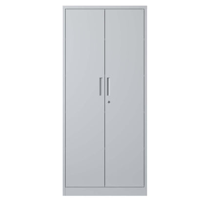 Heavy Metal Garage Storage Cabinet With Locking Doors, Steel, Adjustable Shelves