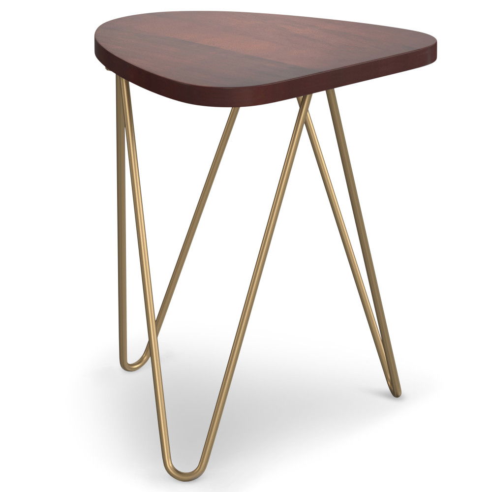 Patrice - Handcrafted Metal And Wood Accent Table