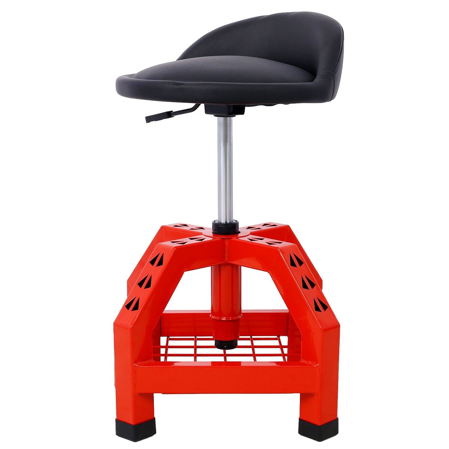 Pneumatic 360 Degree Swivel Stool, Mechanics Rolling Creeper Seat, Heavy Duty Rolling Mechanics Stool, Shop Stool With Casters