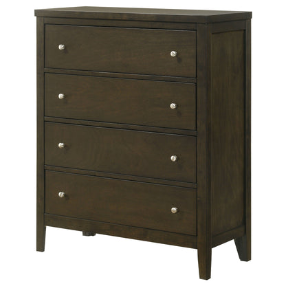 Wilkes - 5-Drawer Chest Of Drawers - Dark Cocoa