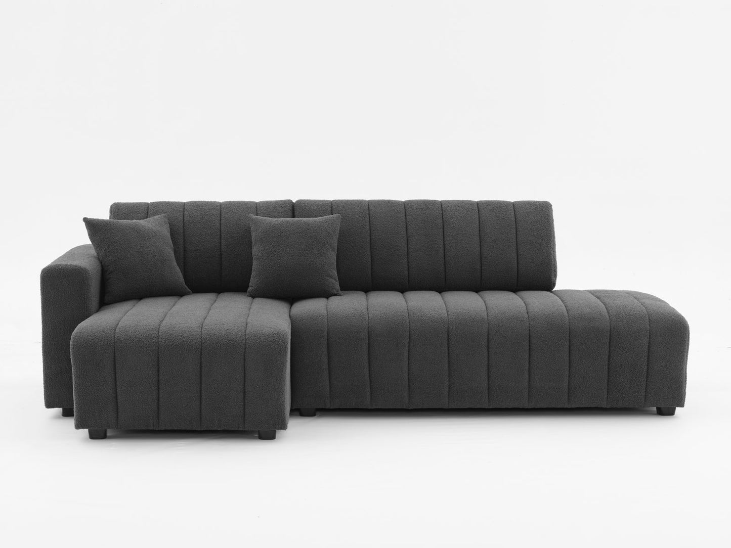 Jessica - Lamb Wool Sectional Sofa With Chaise