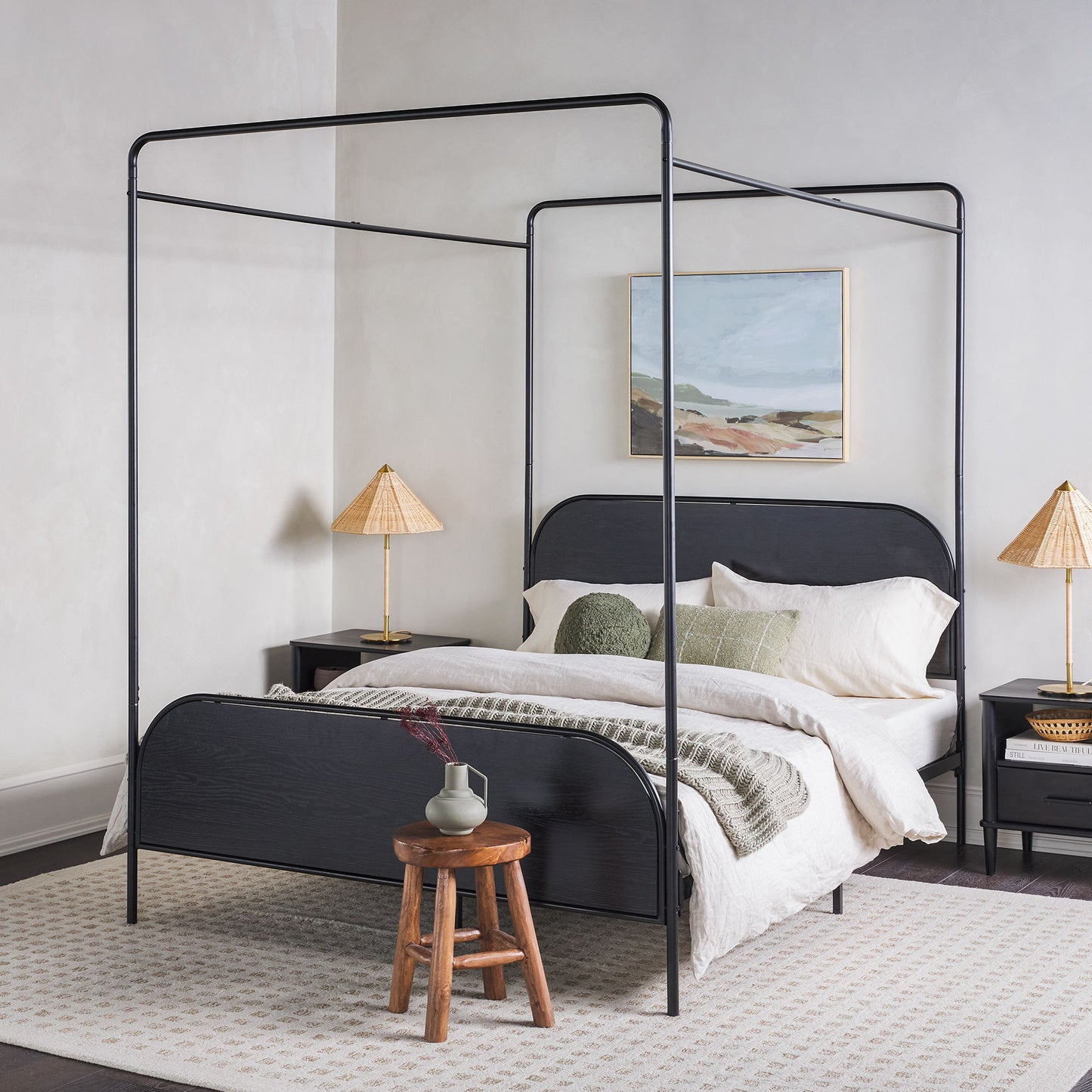 Modern Canopy Bed Frame