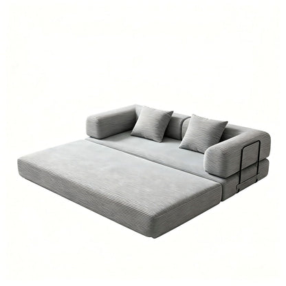 Convertible Sleeper Sofa Bed, 3 Seater Fold Out Couch With Mattress