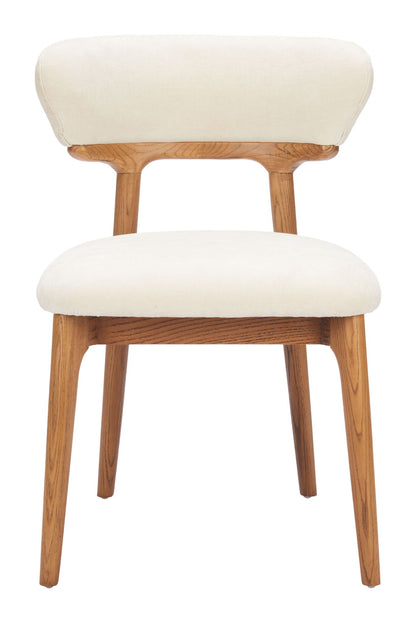 Cedar - Dining Chair (Set of 2) - White & Walnut