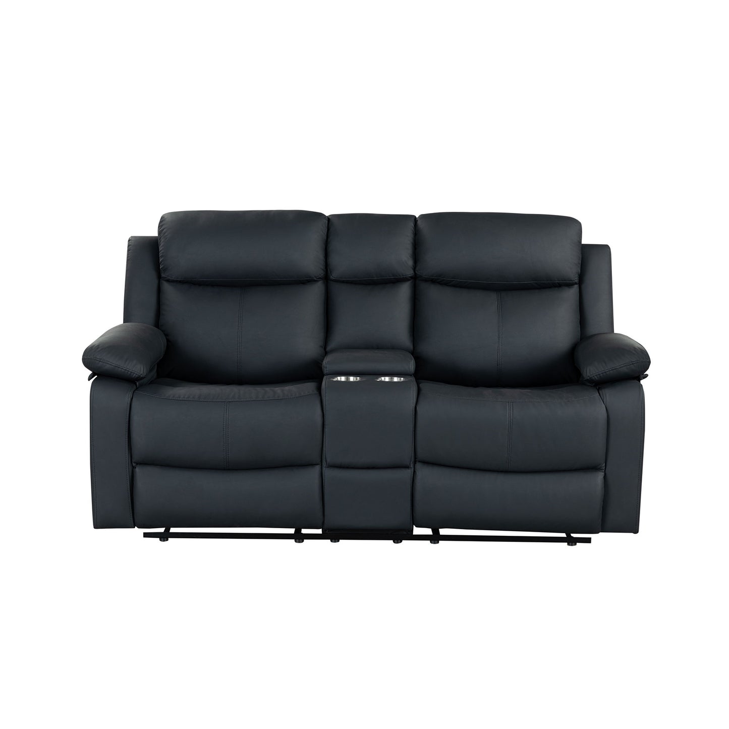 Blanche - Console Reclining Loveseat With LED Lights And Speakers