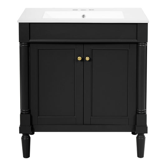 Bathroom Vanity Cabinet With Sink, Soft Close Doors, Storage Cabinet