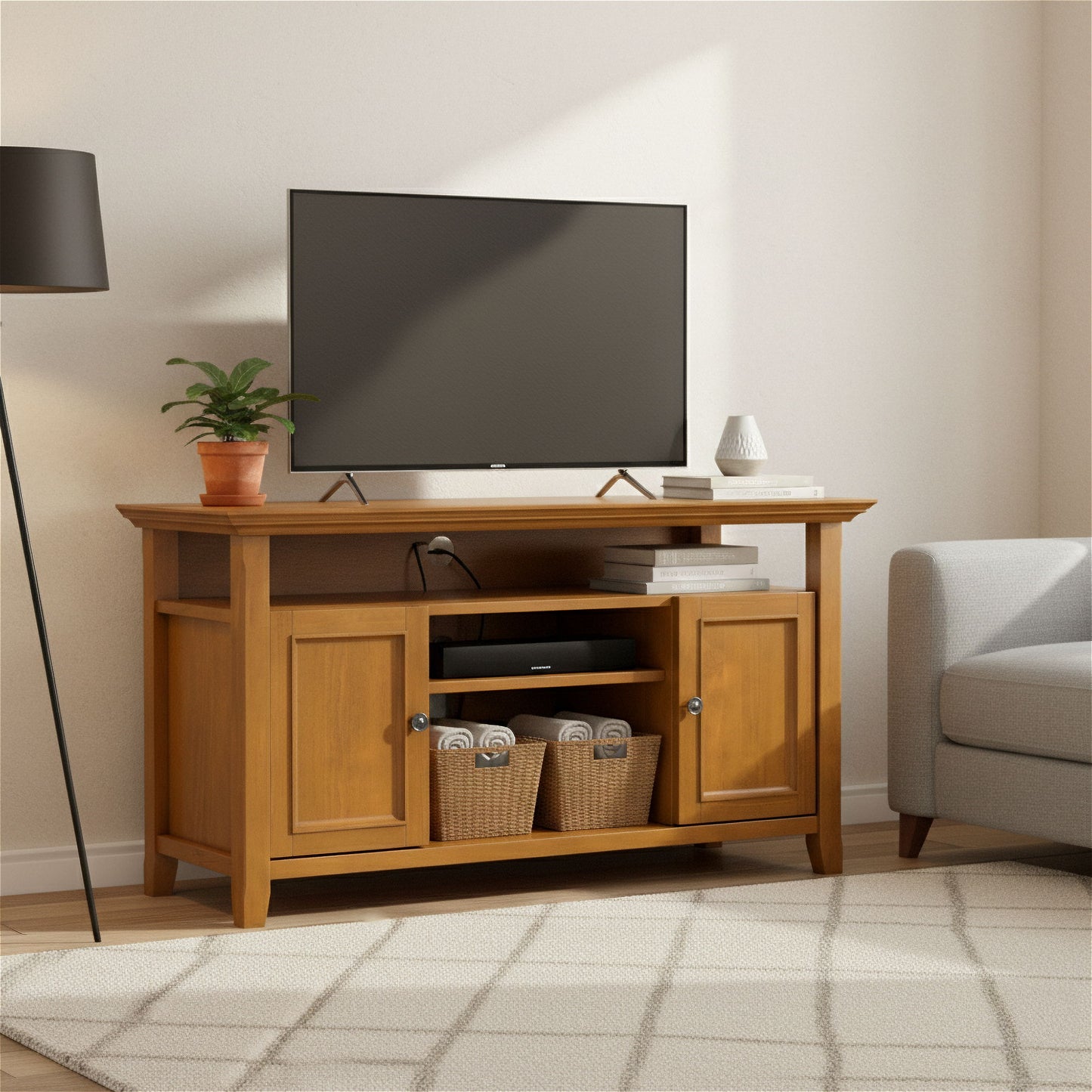 Amherst - TV Media Stand, Handcrafted