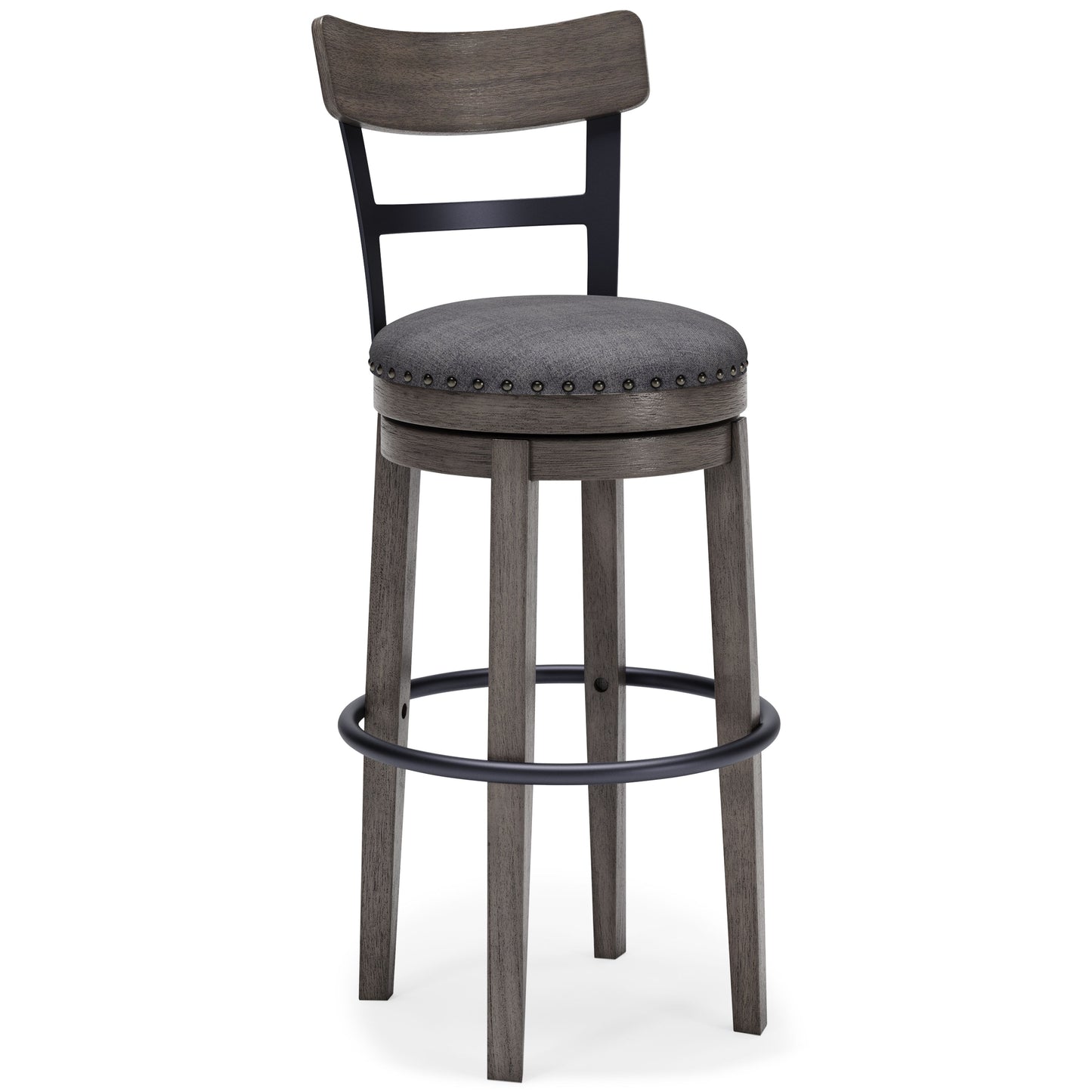 Caitbrook - Gray - Tall UPH Swivel Barstool