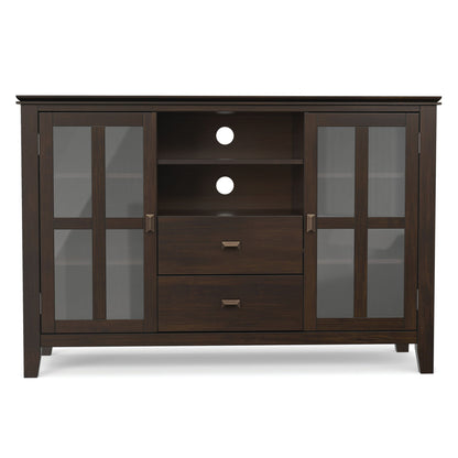 Artisan - Tall TV Media Stand - Dark Chestnut Brown