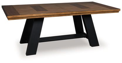 Chadworth - Brown / Black - Dining Extension Table