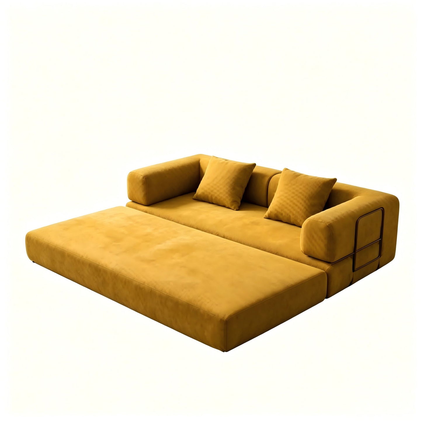 Convertible Sofa Bed With Removable Pillows