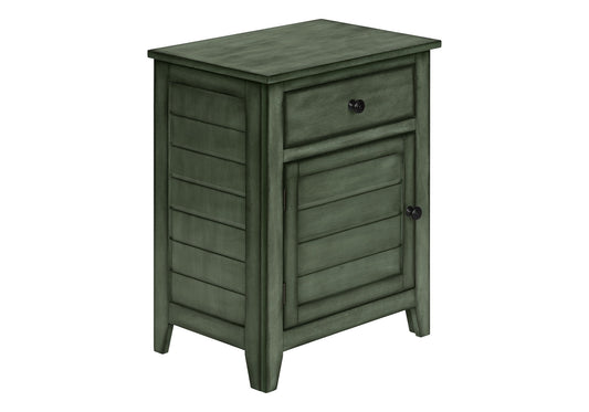 Accent Nightstand, Storage Drawer, Transitional