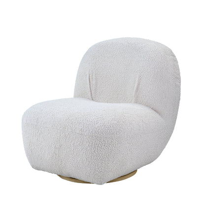 Yedaid - Sherpa Accent Chair With Swivel