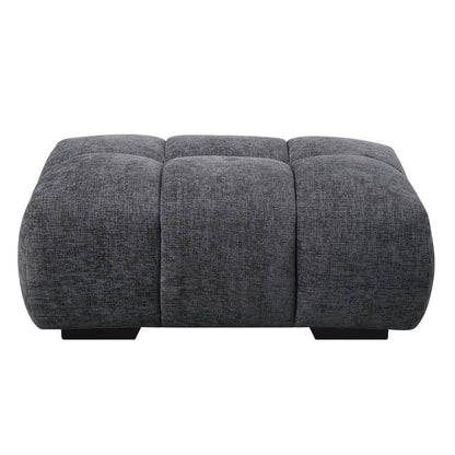 Chosen - Chenille Ottoman - Gray