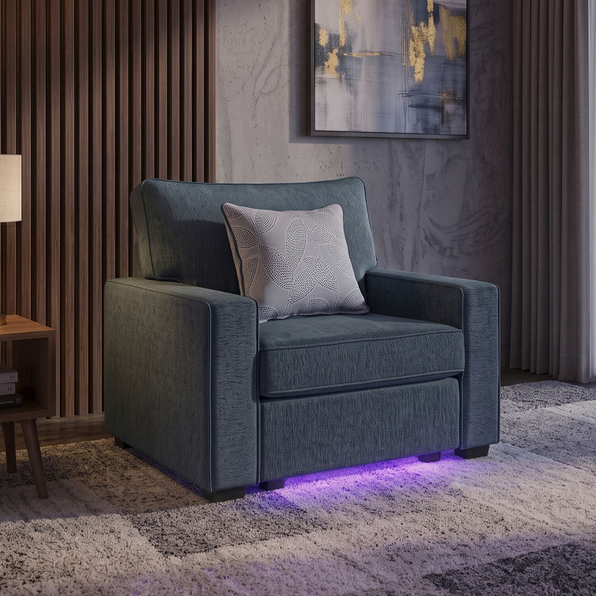 Rita - Accent Chair With LED Underlighting