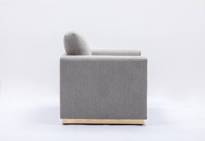 Valin - Linen Sofa For Living Room - Gray