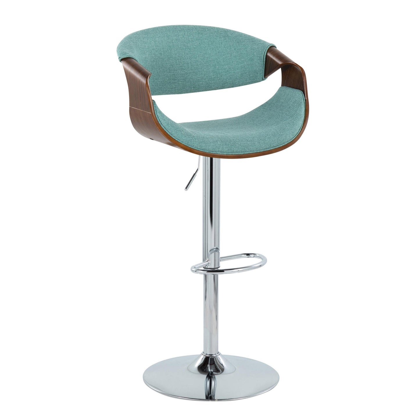 Curvo - Mid Century Modern Adjustable Barstool & Swivel (Set of 2)