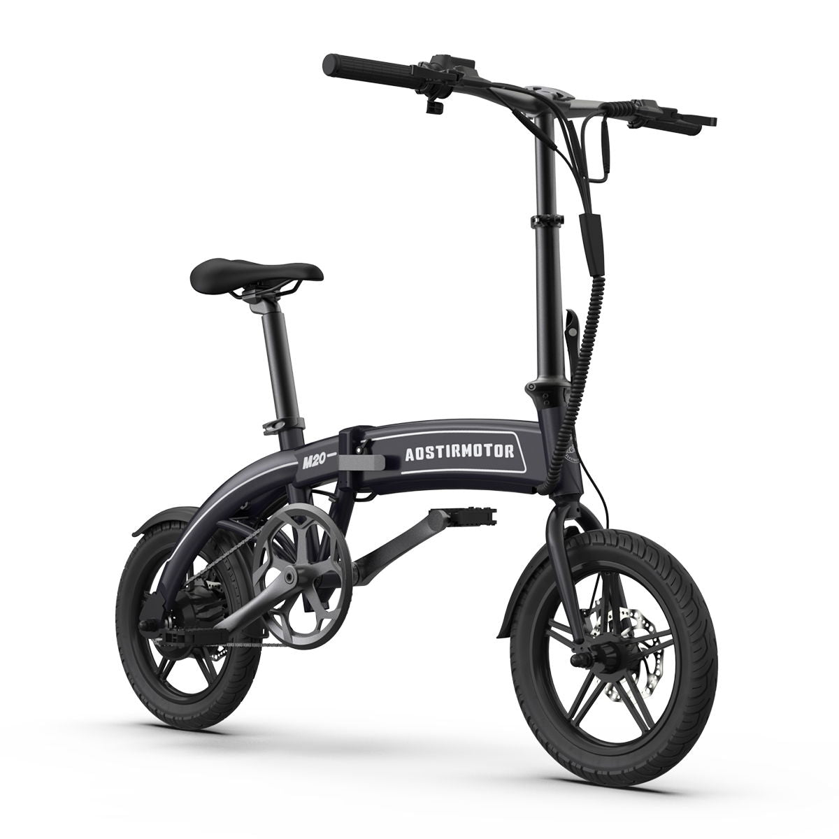 14" Electric Bike, 350W 7.5Ah / 36V E Bike, Lightweight Folding Electric Bicycles For Adult - Black